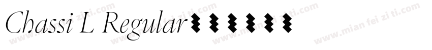 Chassi L Regular字体转换